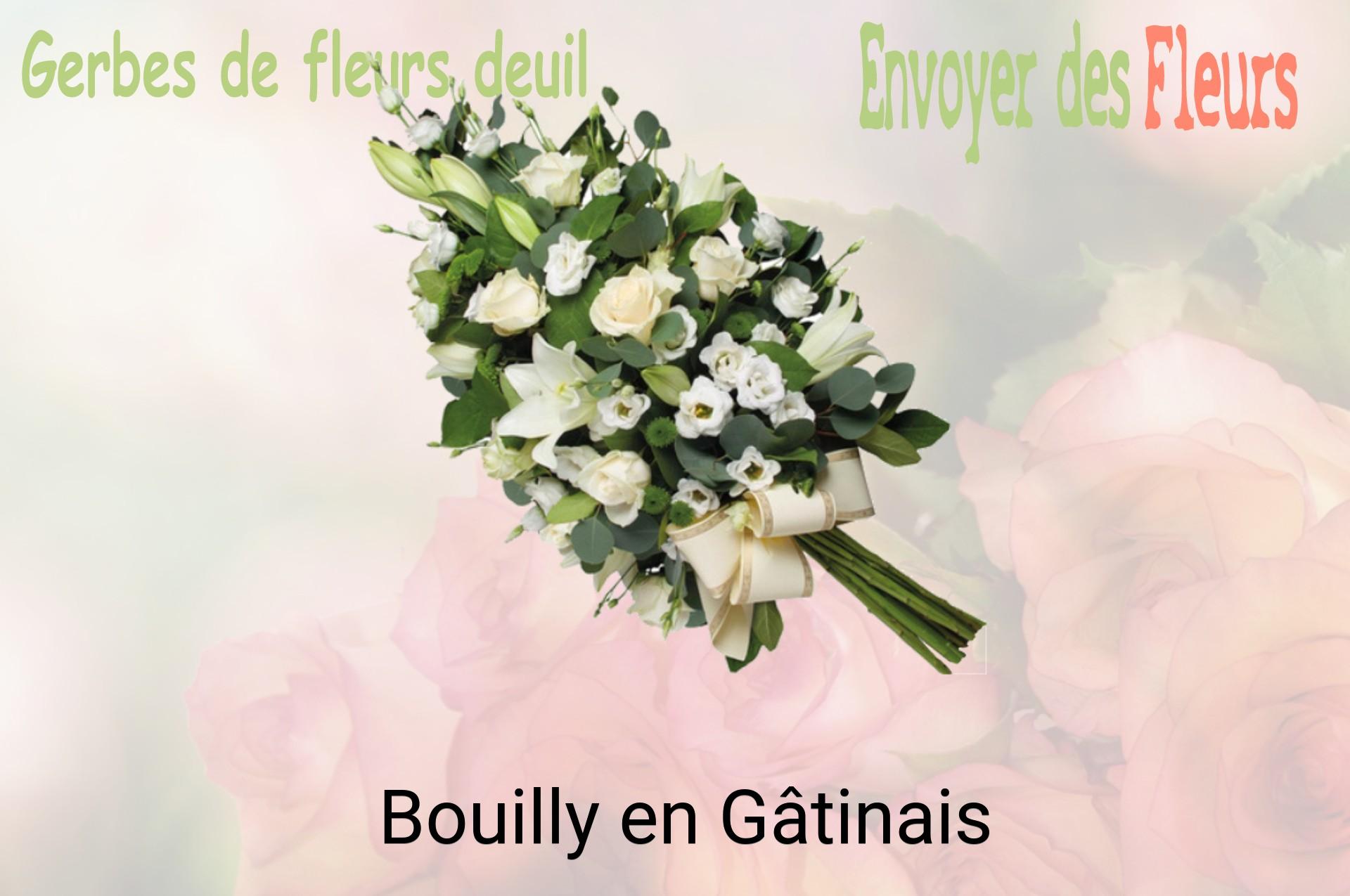 Gerbe de fleurs de deuil livrée à Bouilly-en-Gâtinais